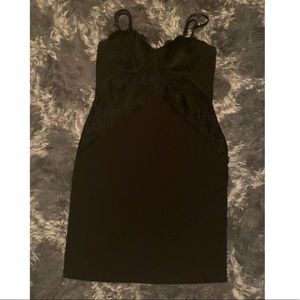 Black mini dress